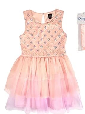 Zunie Pink Ombre Tulle Dress